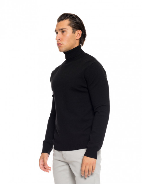 Biston fashion ανδρική πλεκτή μπλούζα με όρθιο γιακά