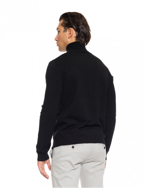 Biston fashion ανδρική πλεκτή μπλούζα με όρθιο γιακά