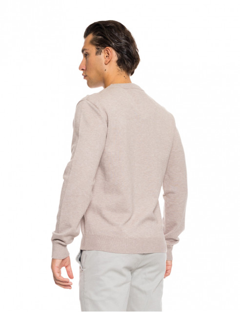 Biston fashion ανδρική πλεκτή μπλούζα με στρόγγυλο λαιμό