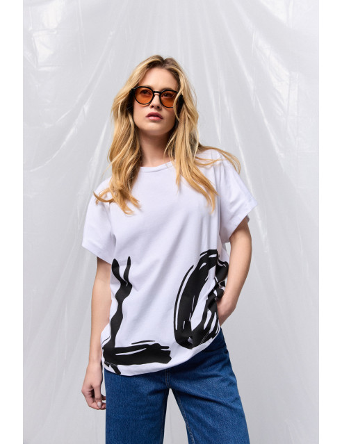 B' Γυναικείο t-shirt με τύπωμα ''LOVE''
