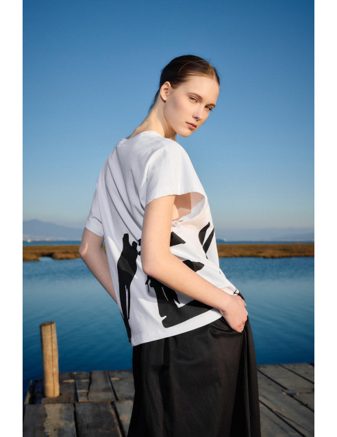 B' Γυναικείο t-shirt με τύπωμα ''LOVE''