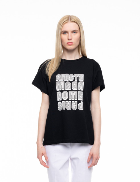 S' Γυναικείο t-shirt με τύπωμα ''AMSTERDAM''