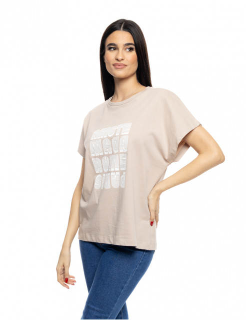 S' Γυναικείο t-shirt με τύπωμα ''AMSTERDAM''