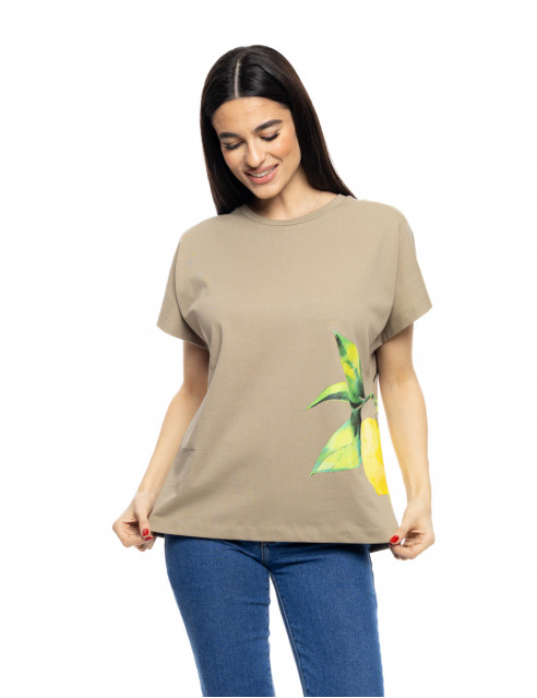S' Γυναικείο t-shirt με τύπωμα ''LEMON''