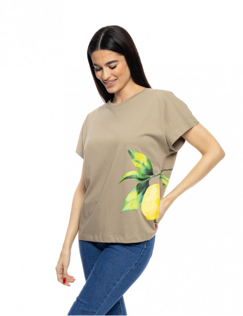 S' Γυναικείο t-shirt με τύπωμα ''LEMON''