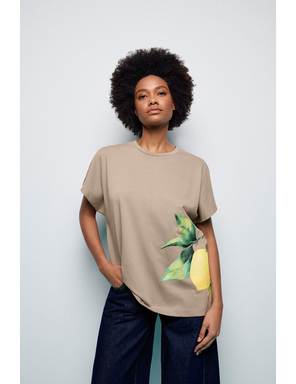 S' Γυναικείο t-shirt με τύπωμα ''LEMON''