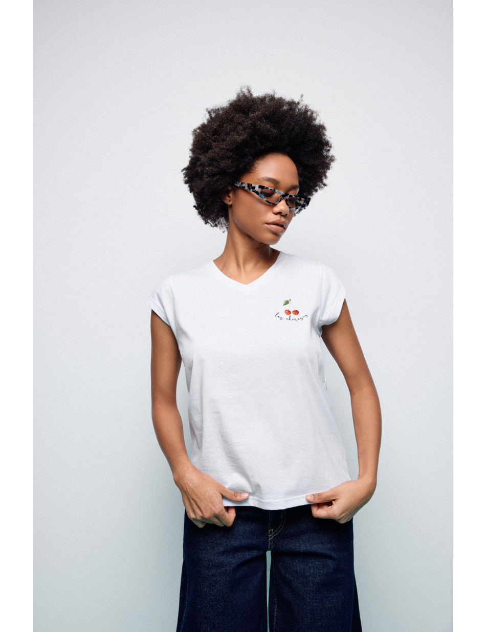 S' Γυναικείο t-shirt με τύπωμα ''CHERRY''