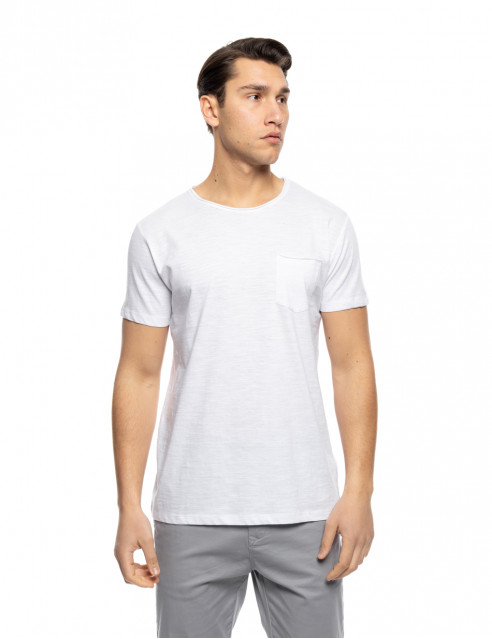 ST' Ανδρικό βαμβακερο t-shirt με τσέπη