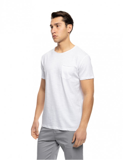 ST' Ανδρικό βαμβακερο t-shirt με τσέπη