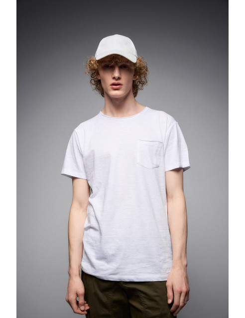 ST' Ανδρικό βαμβακερο t-shirt με τσέπη