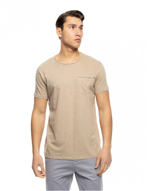 ST' Ανδρικό βαμβακερο t-shirt με τσέπη
