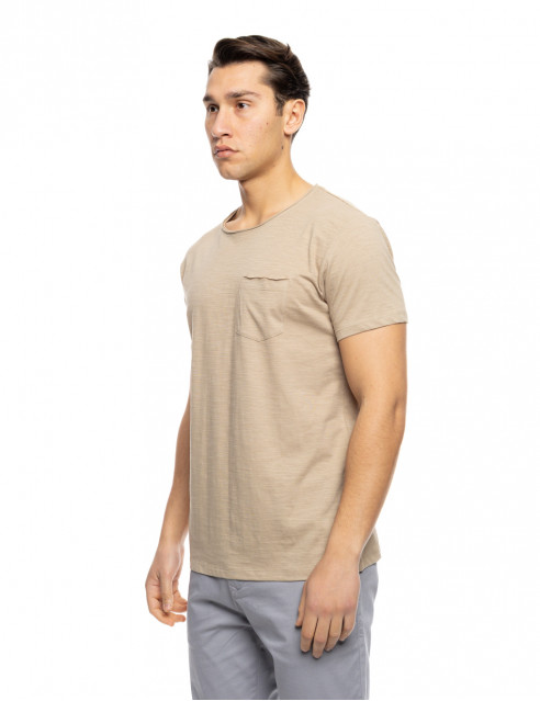 ST' Ανδρικό βαμβακερο t-shirt με τσέπη