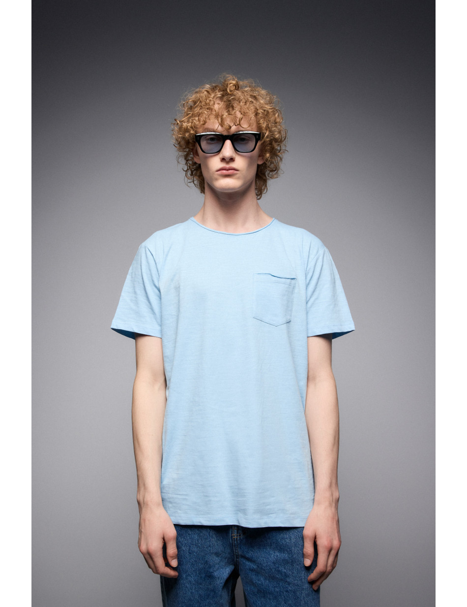 ST' Ανδρικό βαμβακερο t-shirt με τσέπη