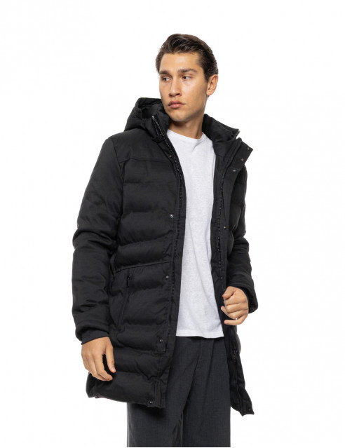 Splendid Ανδρικό μακρυ puffer πανωφόρι με κουκούλα