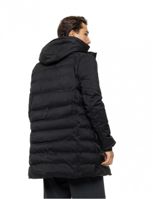 Splendid Ανδρικό μακρυ puffer πανωφόρι με κουκούλα