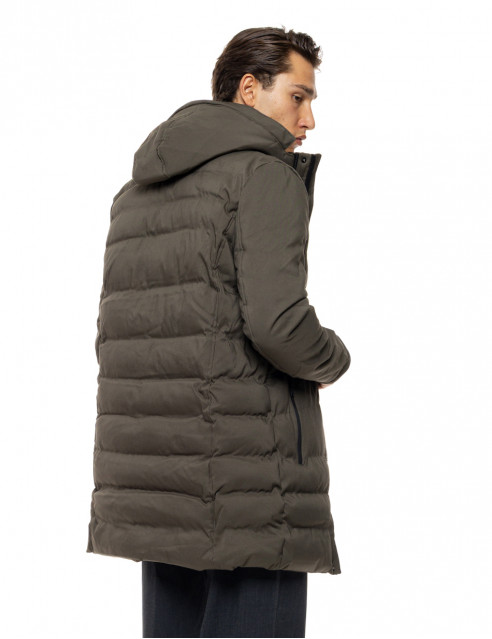 Splendid Ανδρικό μακρυ puffer πανωφόρι με κουκούλα
