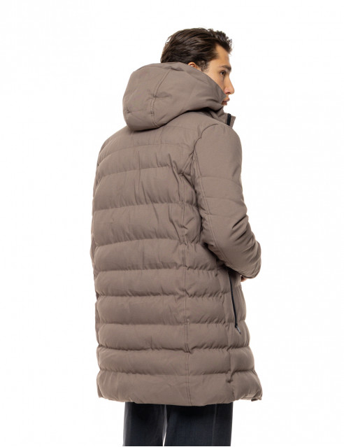 Splendid Ανδρικό μακρυ puffer πανωφόρι με κουκούλα