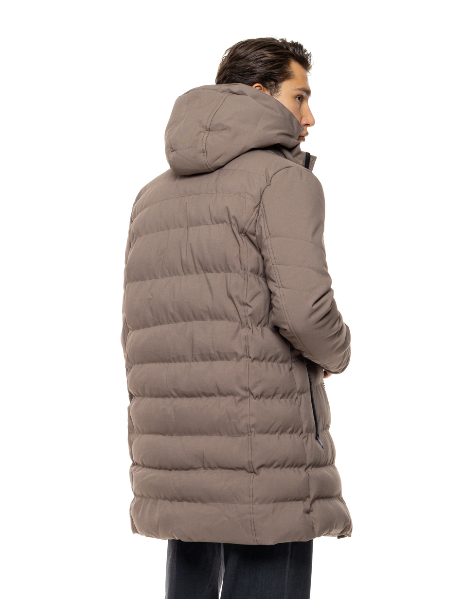 Splendid Ανδρικό μακρυ puffer πανωφόρι με κουκούλα