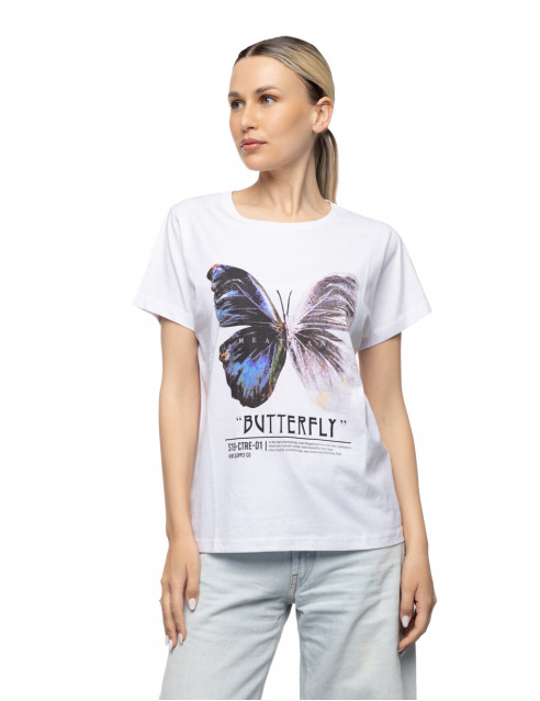 Smart Γυναικείο t-shirt με τύπωμα 